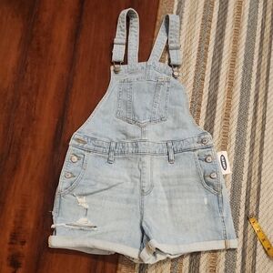 Old Navy Light Blue Denim Overalls